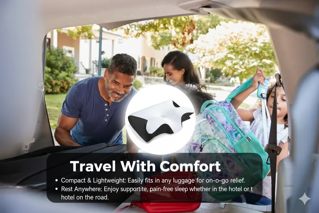 LUNARA Memory Foam Neck Pillow