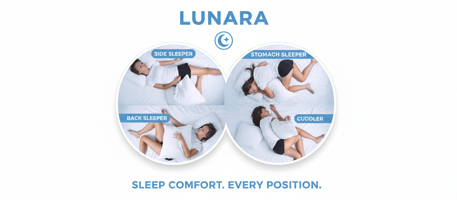 LUNARA Memory Foam Neck Pillow